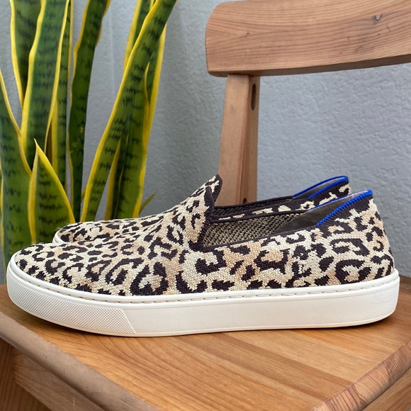Rothy's Shoes Rothys Cat Camo Leopard Slip On Platform Sneakers 8